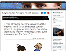 Tablet Screenshot of nietzsche-quotes.com